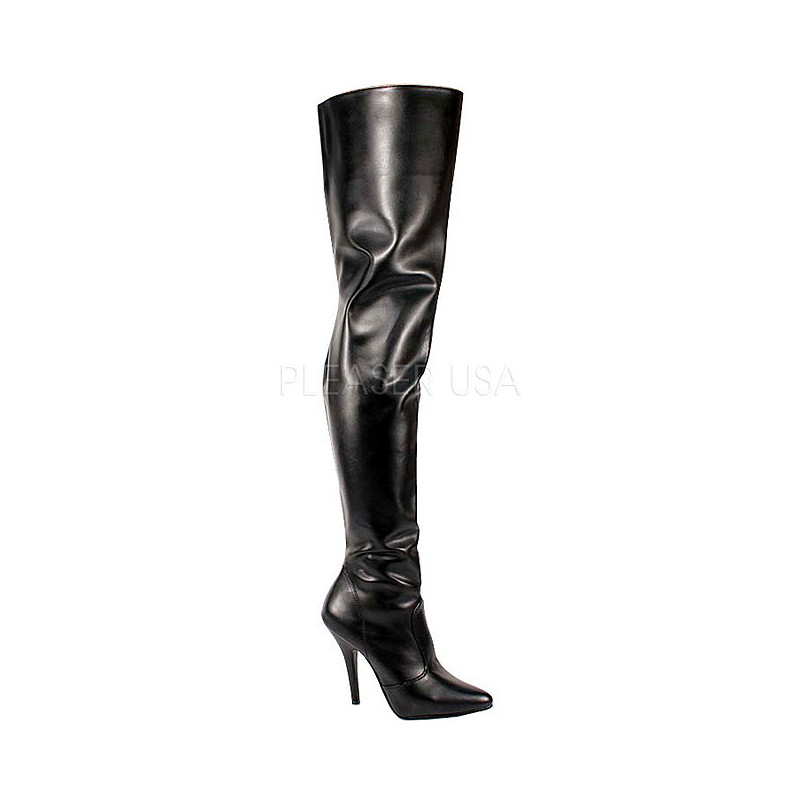 Nero Ecopelle 13 cm SEDUCE-3010 stivali overknee tacco alto