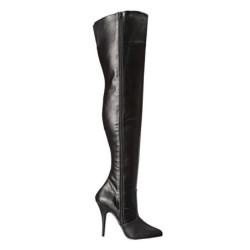 Black Leatherette 13 cm SEDUCE-3010 overknee high heel boots