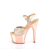 Gold 18 cm ADORE-709HM Glitter Platform High Heels Shoes