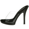 Nero Trasparente 13 cm Fabulicious LIP-101 Plateau Mules Tacco Alto