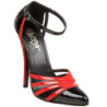 Nero Rosso 15 cm DOMINA-412 Scarpe da donna con tacco altissime