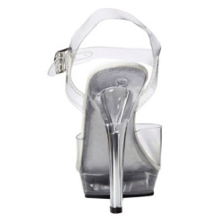 Transparent 13 cm LIP-108 Platform High Heels Shoes