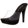 Trasparente Nero 14 cm COCKTAIL-501 Plateau Mules Alto