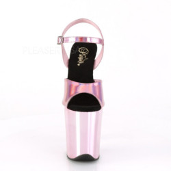Pink 20 cm FLAMINGO-809HG tacco alto pleaser con plateau