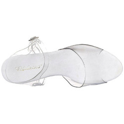 White Transparent 8 cm Pleaser BELLE-308 High Heels