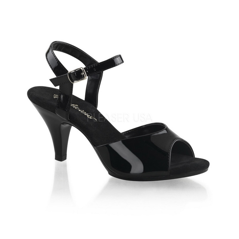 Nero Vernice 8 cm BELLE-309 Sandali Donna con Tacco