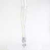 Transparent 18 cm ADORE-3019C overknee boots with laces