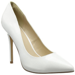 Bianco Vernice 13 cm AMUSE-20 scarpe tacchi a spillo con punta