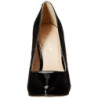 Black Shiny 13 cm AMUSE-20 pointed toe stiletto pumps