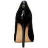 Black Shiny 13 cm AMUSE-20 pointed toe stiletto pumps