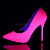 Pink Neon 13 cm AMUSE-20 pointed toe stiletto pumps