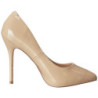 Beige Vernice 13 cm AMUSE-20 scarpe tacchi a spillo con punta