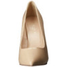 Beige Shiny 13 cm AMUSE-20 pointed toe stiletto pumps