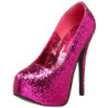 Fucsia Scintillare 14,5 cm Burlesque BORDELLO TEEZE-06G Plateau Scarpe Décolleté