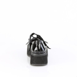 Patent 5 cm EMILY-23 emo platform maryjane shoes with buckles