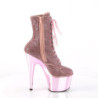 Rosa rhinestones 18 cm ADORE-1020CHRS pleaser high heels ankle boots