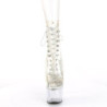 White transparent 18 cm ADORE-1020C-2 Exotic stripper ankle boots