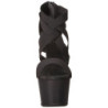 Nero Elastico 18 cm ADORE-769 Plateau Sandali Tacco Altissimo
