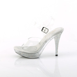Rhinestones 11,5 cm ELEGANT-408ABRS Bikini posing high heel shoes