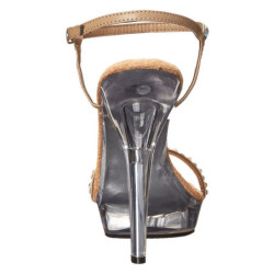 Oro Strass 13 cm LIP-131 Plateau Sandali Tacco Altissimo