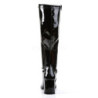 Black Patent 7,5 cm GOGO-300WC knee high women's boots wide calf