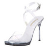 Clear 11,5 cm CHIC-06 High Heeled Stiletto Sandal Shoes