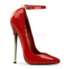Red Shiny 16 cm DAGGER-12 Fetish Pumps Women Shoes
