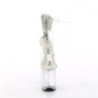 Transparent 20 cm FLAMINGO-824RS pleaser high heels ankle straps
