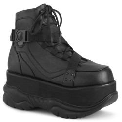 Black Vegan 7,5 cm NEPTUNE-181 demoniacult - unisex cyberpunk booties