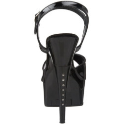 Nero Vernice 15 cm CAPTIVA-609 Plateau Tacchi Alti a Spillo