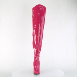 Pink 13 cm SEDUCE-3000WC stivali sopra il ginocchio con gambale largo