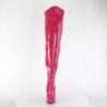 Pink 13 cm SEDUCE-3000WC thigh high stretch overknee boots wide calf