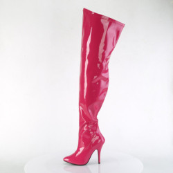 Pink 13 cm SEDUCE-3000WC thigh high stretch overknee boots wide calf