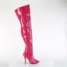 Pink 13 cm SEDUCE-3000WC thigh high stretch overknee boots wide calf
