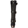 Black Leatherette 14 cm MUERTO-2028 Platform Knee High Goth Boots