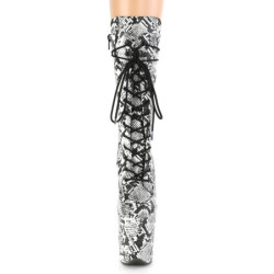 Snake pattern 20 cm FLAMINGO-1050SP Exotic pole dance ankle boots