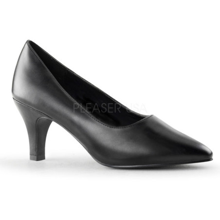 Black Leatherette 8 cm DIVINE-420W High Heel Pumps for Men