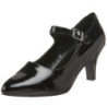 Black Shiny 8 cm DIVINE-440 Pumps with low heels