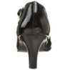 Black Shiny 8 cm DIVINE-440 Pumps with low heels
