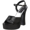 Black Leatherette 13 cm DOLLY-09 High Heels for Men