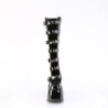 Patent 13 cm CAMEL-203 gothic chunky platform boots black
