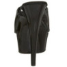 Black Shiny 15,5 cm DELIGHT-601 Platform High Mules