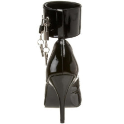 Black Shiny 10,5 cm VANITY-434 Pumps with low heels