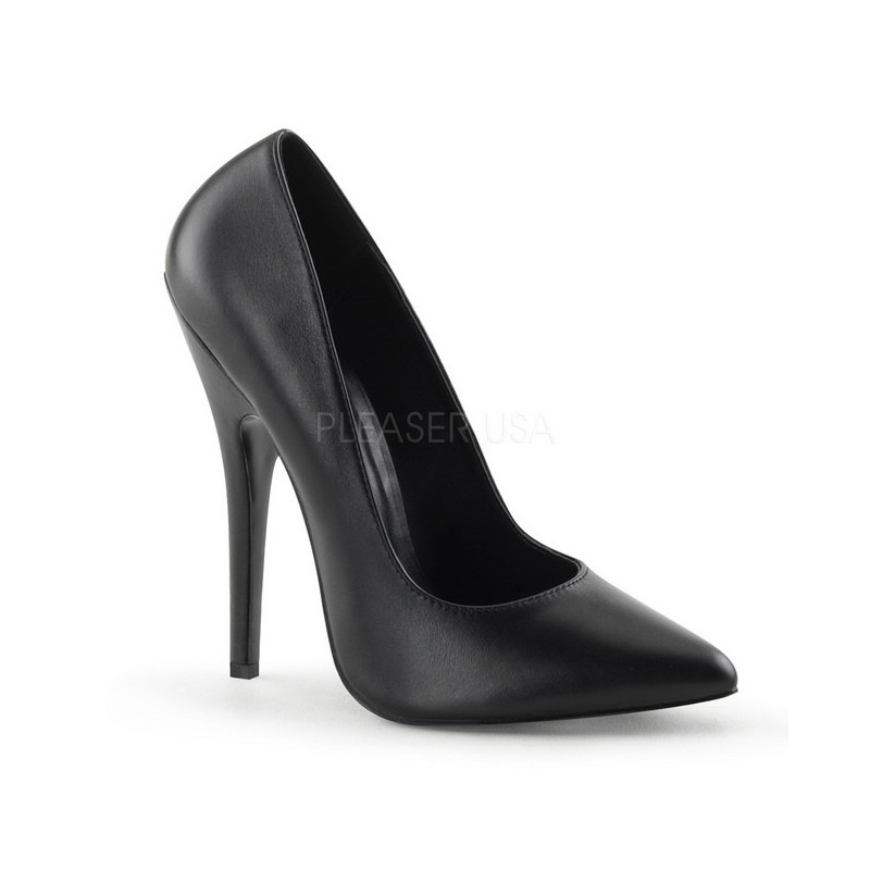 Nero Pelle 15 cm DOMINA-420 Tacchi altissimi da uomo