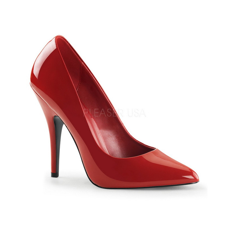 Rosso Vernice 13 cm SEDUCE-420 Tacchi altissimi da uomo