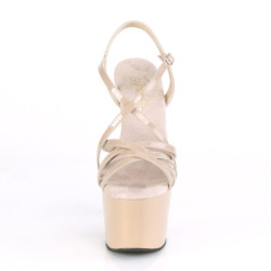 Beige 18 cm ADORE-713 pleaser womens stiletto heel sandals