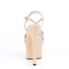 Beige 18 cm ADORE-713 pleaser sandali con tacchi a spillo