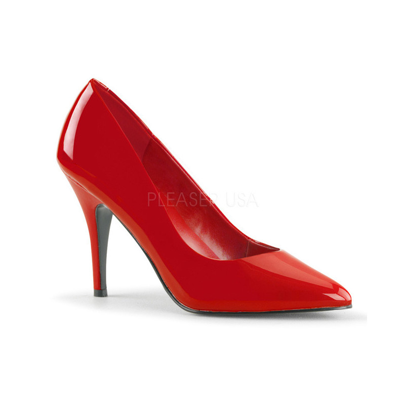 Red Shiny 10 cm VANITY-420 Pumps High Heels for Men