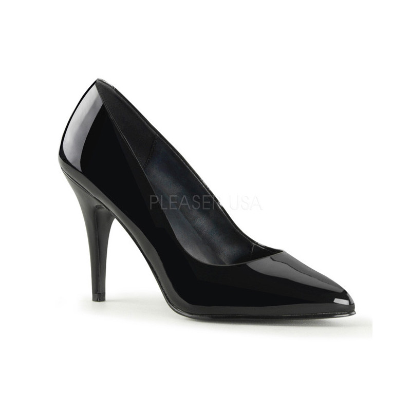 Black Shiny 10 cm VANITY-420 Pumps High Heels for Men