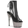 Black Mesh 18 cm Pleaser ADORE-1018MSHT Platform Ankle Calf Boots
